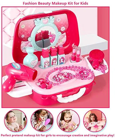 Princesa Glam | Belleza Mágica - Set de Maquillaje y Kit de Joyas para Niñas